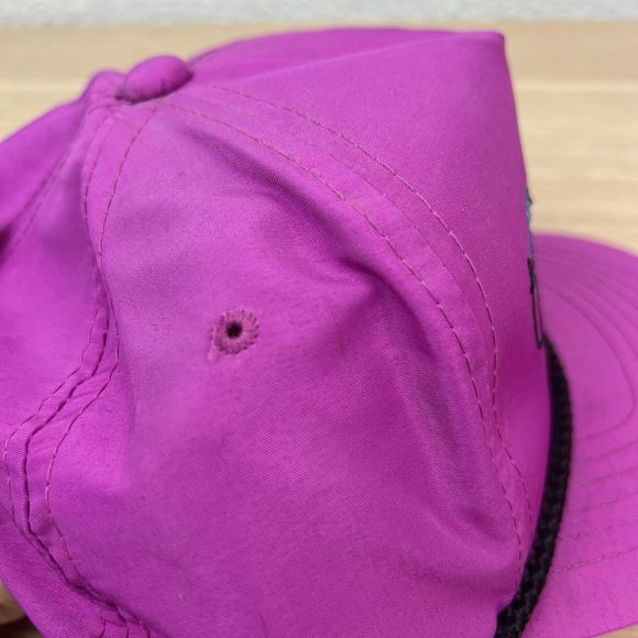 VTG Lake Tahoe Spellout Pink Rope Trucker Golfer Adjustable Push SnapBack Hat - Picture 7 of 10